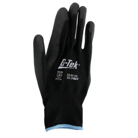 WORLD ENTERPRISES Poly Coated Nylon Gloves  XXL PIP-33-B125/XXL
